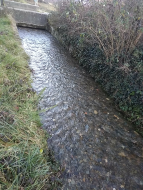 Crue sur le ruisseau du Gariac