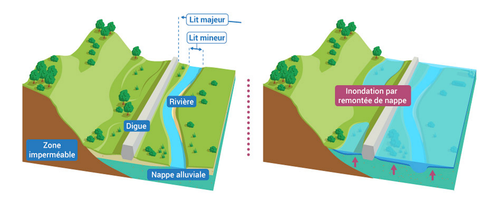 Inondation par remontée de nappe